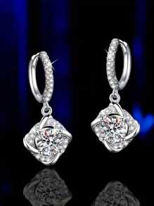 Stunning Windmill-Shaped 1 Carat Moissanite Sparkling Set - Unisex S925 Silver Jewelry For Everyone, Bohemian Style, Guaranteed Quality!