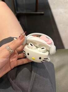 Sanrio Nova Capa de Fone de Ouvido Gato Filhote Compatível Com AirPods 4, AirPods Pro 1/2/3 Capa de Fone de Ouvido Bluetooth