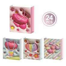 24 件装大号爱心礼品袋，适用于生日、母亲节、周年纪念日、新娘送礼会派对用品 - colorful - 查看 1