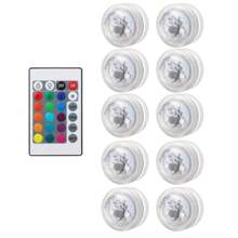 Mini Led Lights With Remote Control, Battery Powered Small Led Lights With 16 Colors And 4 Color Changing Modes, Mini Lights, Mini Led Night Light, Mini Led Lights For Crafts, Wedding, Party, Home, Christmas Decoration, Birthday Decoration, Table Centerpieces, Halloween Lantern Decor