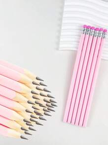 5/10/20/30 支粉色木制婚礼铅笔带橡皮擦，适用于学校、艺术、办公室、绘画、素描和学习 - A - 查看 9