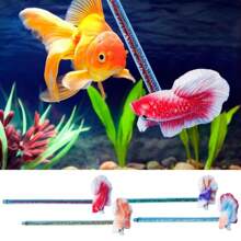 1 Pc Simulation Betta Training Wand Toy Fish Tank Interactive Stick Toy For Fishtanks Accessories - Multicolor - View 4