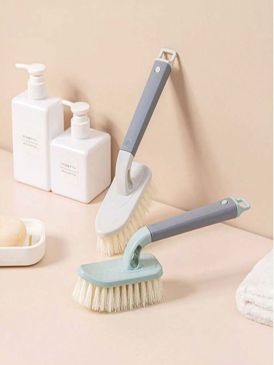 1 Pc Multi-Functional Bathroom Tile Scrub Brush, Plastic Cleaning Brush For Kitchen Stain Removal