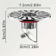 1pc Stainless Steel Floor Drain With Anti-Odor & Insect Prevention Bathroom Toilet Floor Drain Core Sewer Outlet Floor Drain Core Large Panel Insect-Proof Anti-Return Water Anti-Odor Floor Drain Universal Sealing Plug - Fit For Bathroom, Shower, And Kitchen Sink