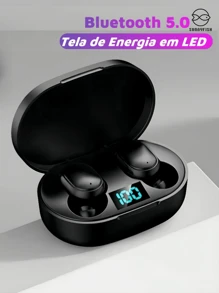 PROMOÇÃO!Fone De Ouvido Sem Fio E6s/A6S Bluetooth 5.0 Tws Com Tela LED Digital