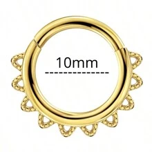 16G鼻中隔环，低过敏性316L不锈钢材质，适用于鼻中隔/鼻梁/耳骨，男女皆宜 - 不銹鋼身體穿孔首飾 - 查看 9