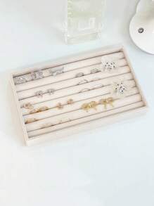 1pc Elegant Jewelry Tray Display Stand For Rings, Earrings, And Accessories - Perfect Gifts For Women This Holiday Season, Ideal For Christmas, Thanksgiving, New Year, And Valentine's Day Celebrations, Stylish And Functional Organizer For Home Decor, Travel, And Back To School Essentials, Enhance Your Jewelry Collection With A Chic Touch