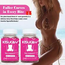 [1/2/3 Bottles], KISUGBY: Sexy Gummy Bears For Women, Fitness Enhancement Gummies For Women - Workout Support, Natural Vitamins, Shape Your Body, Volumize Your Body (180 Gummies) - 1 chai - Xem 5