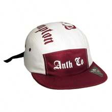 Anth Co Strapback Original Launch 5 Panel Straight Brim Cap - 紫紅色 - 查看 3