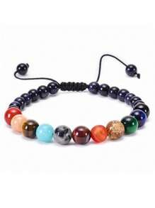 1pc Adjustable Solar System Planet Beaded Bracelet For Teenagers, Helps Teenager Learn About Planets And Expand Their Horizons, Can Wear To School - Multicolor - View 4
