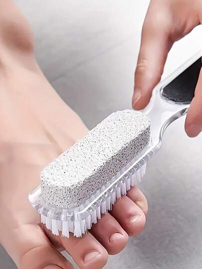 4-In-1 Multi-Function Foot Care Tool - Foot Scrubber, Callus Remover, Heel & Sole Exfoliator, Dead Skin Brush - Manual Foot Care For Smooth Feet