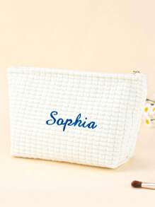 Túi mỹ phẩm thêu tùy chỉnh, Túi mỹ phẩm Monogram, Túi đựng đồ vệ sinh cá nhân du lịch, Túi đựng mỹ phẩm dạng ví, Túi đựng đồ du lịch, Quà tặng phù dâu, Quà tặng ngày lễ tình nhân, Quà tặng cho cô ấy - Xem 7