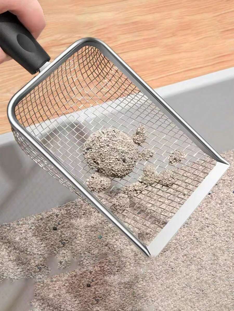 2 Stück Edelstahl Siebenschaufeln - Für Katzenklo & Garten