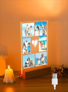 Đèn ngủ acrylic in ảnh theo yêu cầu, cá nhân hóa với ảnh in, thích hợp làm quà tặng cho bạn bè, gia đình, kỷ niệm, trang trí nhà cửa, quà tặng kỷ niệm các loại. 1 chiếc đa chức năng, trang trí, tái sử dụng, tinh tế, phong cách, dễ thương, chất lượng cao, nhiều màu sắc, hiện đại, độc đáo. Quà tặng lý tưởng cho anh ấy, cô ấy, ngày của cha, đám cưới, tân gia, phòng khách, tình yêu vĩnh cửu. - 6 hình + hình trái tim - Xem 3