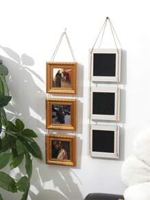 2 合 1 和 3 合 1 4 英寸复古绿色创意挂墙装饰塑料相框，适用于客厅、卧室、节日礼物