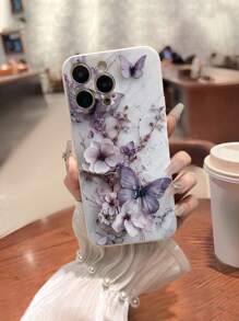 2 Stück perforierte Blumenprint stoßfeste Handyhülle kompatibel mit iPhone 16/16Pro/16Plus/16ProMax, iPhone 15 Pro Max, Apple iPhone X/XS/XR/7/8/P/S2, Galaxy A50/A12/A32/A52/A72/A51/A21S/A13/A14, Redmi 11/12Pro/12/12X/Note 11/9A/9C/Poco X3, Redmi 10/9/Note9/12C/Note 11Pro/10C/Note8Pro