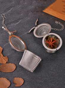 Dụng cụ lọc trà, dụng cụ pha trà cho trà lá rời, dụng cụ pha trà, bóng trà cho hương vị trà, gia vị thảo mộc, cốc thép không gỉ, lưới lọc pha siêu mịn, lý tưởng cho trà lá số lượng lớn, trở lại trường học - Xem 6