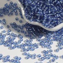 3mm-30g/900pcs,Glass Seed Beads Bulk,Small Craft Beads,Small Beads,Transparent Silver Lined Small Round Pony Beads Bulk For Jewelry Making,Loose Spacer Beads For Jewelry Making Supplies,DIY Crafts Necklace