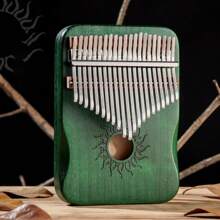 Hluru Kalimba 17 21 Key Kalimba Finger Piano Solid Maple Wood Kalimba Thumb Piano Keyboard Musical Instrument Mbira For Beginner - Beige - View 1