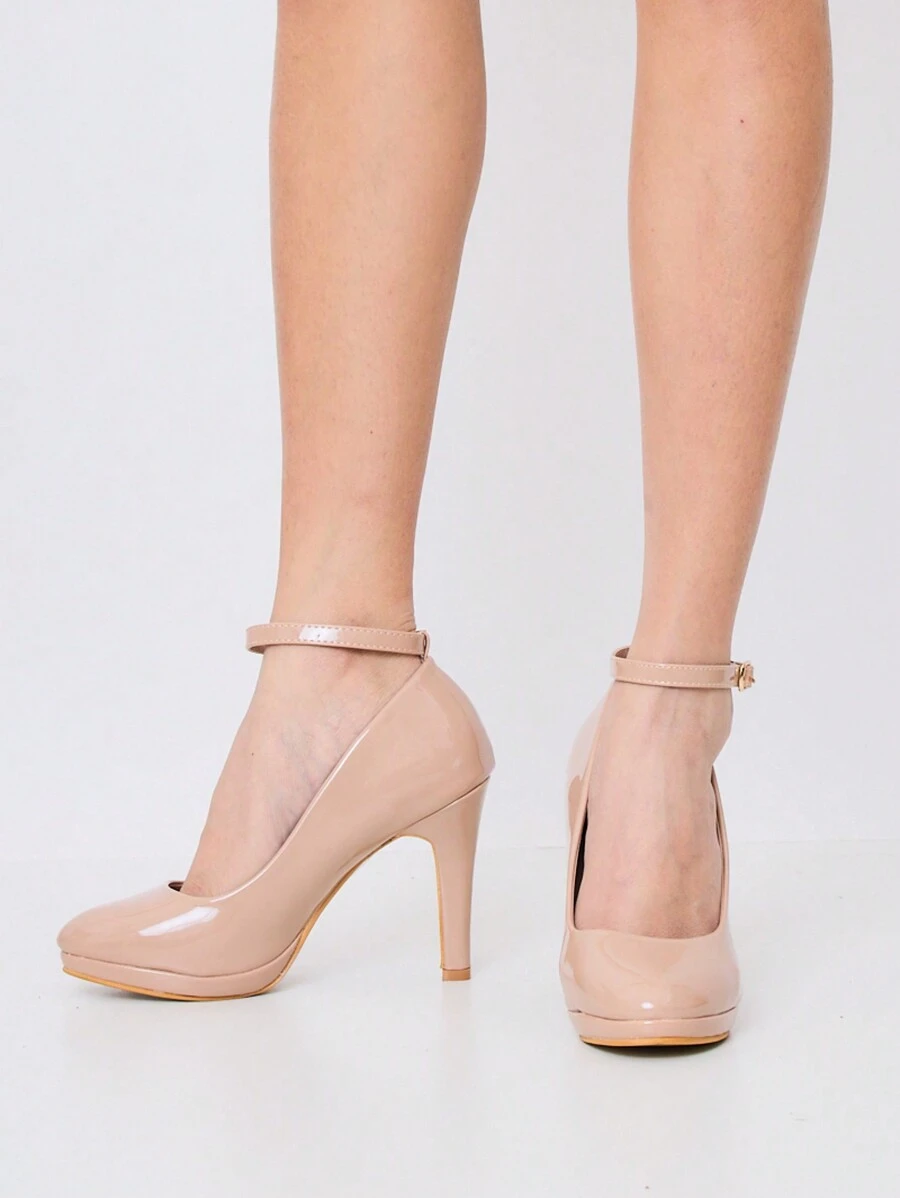 Pompe de damă cu tocuri înalte elegante - Caisă - Vizualizare 1