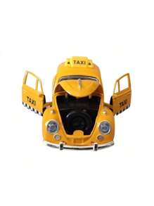 Miniatura Fusca Táxi 1/32 Carro Metal Coleção - Multicolorido - Visão 3