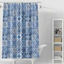 Cortinas de ducha, decoración de habitaciones, accesorios de baño, decoración de baño - azul real - Ver 2