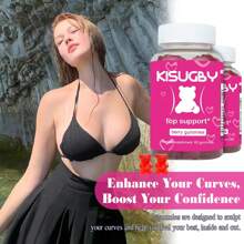 [1/2/3 botellas], KISUGBY: gomitas sensuales para mujeres, gomitas para mejorar el estado físico para mujeres, apoyo para el entrenamiento, vitaminas naturales, moldea tu cuerpo, da volumen a tu cuerpo (180 gomitas) - 3 botellas - Ver 2