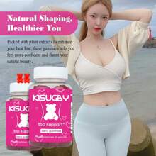 [1/2/3 botellas], KISUGBY: gomitas sensuales para mujeres, gomitas para mejorar el estado físico para mujeres, apoyo para el entrenamiento, vitaminas naturales, moldea tu cuerpo, da volumen a tu cuerpo (180 gomitas) - 3 botellas - Ver 6