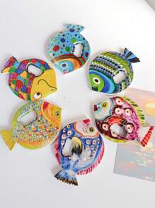 1pc Cute Goldfish Embossed 3D Fridge Magnet & Bottle Opener, Large Size, Home Decor, Daily Use And Holiday Gift Birthday Gifts Graduation