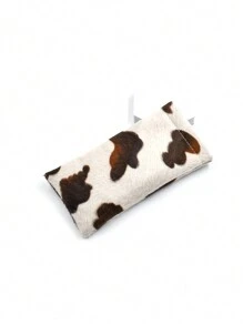 1 pezzo Custodia occhiali/portapassaporto/custodia per occhiali da sole in morbido peluche con stampa mucca, accessori per occhiali da uomo e donna - Multicolore - Visualizzare 16