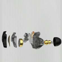 KZ D Q S HiFi Dynamic Drivers In Ear Monitor Headphones For Singer Musician Semi-Open HiFi Bass IEM Earphone 2pin 3.5mm Plug Gaming Earbuds - màu đen - Xem 6