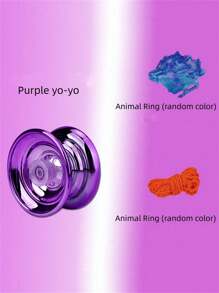 1 件无响应溜溜球，合金金属入门型，紫色，适合初学者成人中级到高级玩家