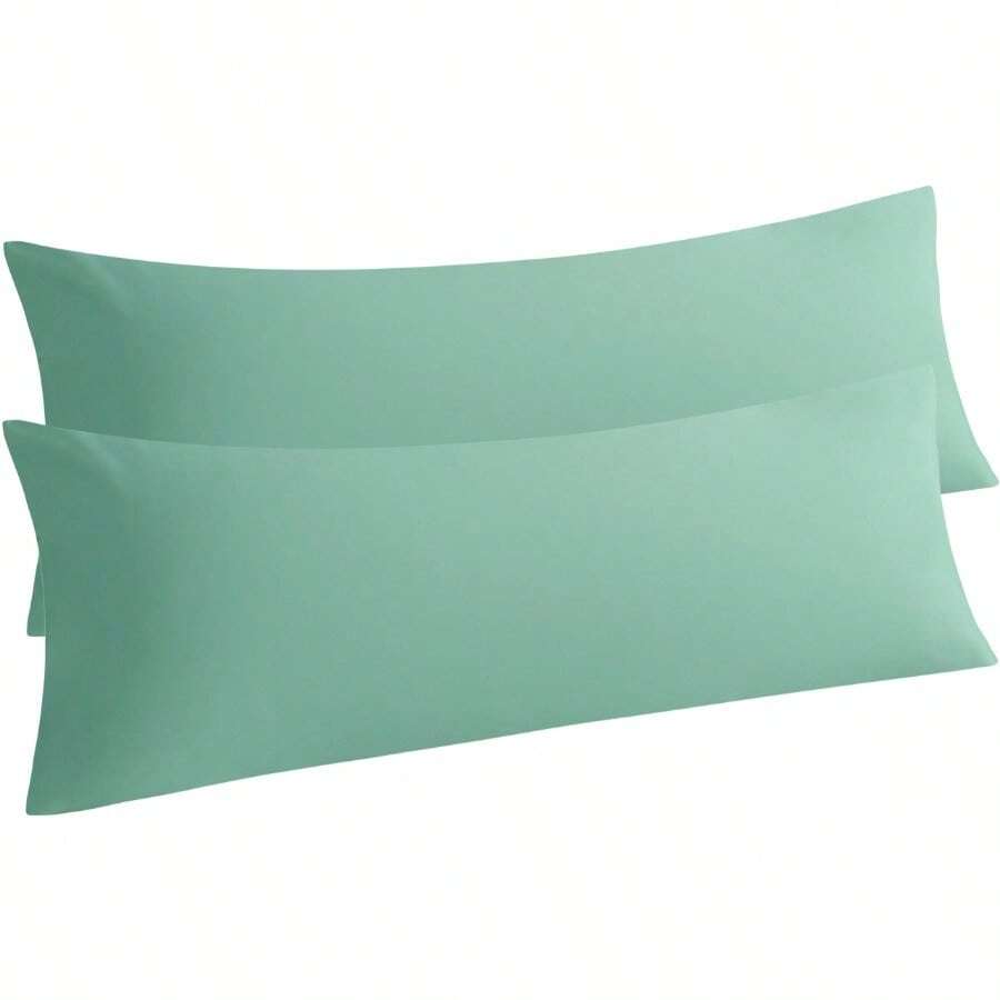 NTBAY 2-Piece Body Pillowcase Set, Microfiber Body Pillowcase, Envelope Closure - Sea Green - View 1