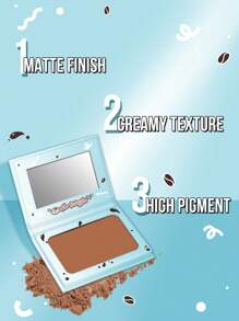 Misslyn Cafe Beauty Color Palette Bronzing & Contouring Powder, Bronzer, Matte Bronzer, Pigmented Soft Powdery Texture, With Mirror, Facial Bronzing Powder For Contouring, Long-Lasting, Lightweight, Smooth, Blendable,Vegan,Cruelty Free - BÁNH SÔ-CÔ-LA #1 - Xem 4