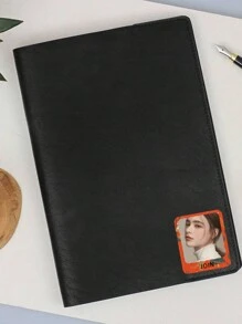 90pcs Customized Photo Color Cartoon Name Stickers, Personalized Name Stickers, Customized Vertical Rectangular Shape Color Picture Cartoon Stickers, Waterproof Personalized Labels, School Stationery