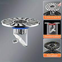 1pc Stainless Steel Floor Drain With Anti-Odor & Insect Prevention Bathroom Toilet Floor Drain Core Sewer Outlet Floor Drain Core Large Panel Insect-Proof Anti-Return Water Anti-Odor Floor Drain Universal Sealing Plug - Fit For Bathroom, Shower, And Kitchen Sink