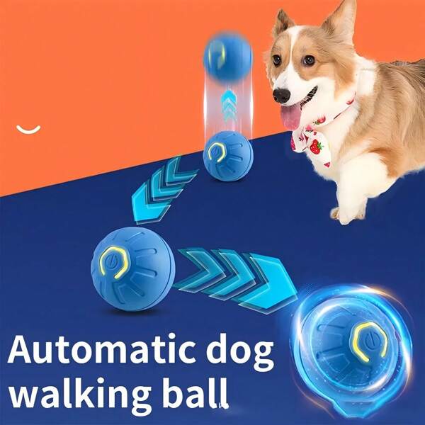 Regalo para amantes de gatos/perros y mamá de gatos/perros. Juguetes de amor para amantes de gatos y mamá de gatos, incluyendo: Bola eléctrica de silicona con LED autómata para aliviar el estrés, bolas automotrices para entrenamiento y juego interactivo para mascotas en interiores.