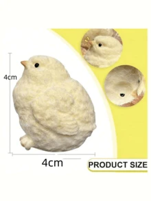 Brinquedo de Galinha Taba Artesanal, Brinquedo de Aperto em Formato de Hamster, Super Macio Brinquedo Fidget, Brinquedo Taba Grande, Brinquedo Taba de Galinha Macio Super Macio Brinquedo Fidget, Brinquedo de Aperto de Silicone (Feito à Mão Com um Pouco de Imaginação Não Afeta o Uso) - Multicolorido - Visão 9