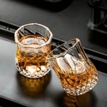 Kit 6 Mini Glass Cups 45ml Shot Tequila Cachaça - Multicolor - View 5