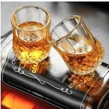 Kit 6 Mini Glass Cups 45ml Shot Tequila Cachaça - Multicolor - View 3