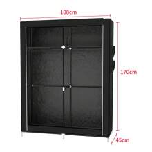 FLEXIBLE GARDEROBE, GROSSE KAPAZITÄT, WASSERFESTES MATERIAL 108*45*170CM.