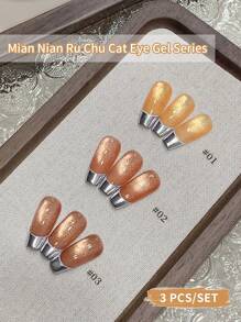 Ensuis 闪光反光水晶猫眼凝胶玻璃珠凝胶指甲油套装，可浸泡半永久性紫外线灯固化沙龙光疗胶，在家 DIY 指甲增强设计 - 彩色 - 查看 26