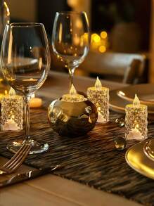 12 nến pha lê không ngọn lửa, nến hình kim cương không ngọn lửa 3,15"*1,4"", đèn trà LED chạy bằng pin, màu trắng ấm, dùng để trang trí trong nhà, trang trí ngày lễ tình nhân, trang trí tiệc sinh nhật, đám cưới, trang trí bàn, quà tặng ngày của mẹ, quà tặng, tiệc cô dâu, đồ dùng cho tiệc tốt nghiệp, đồ trang trí tiệc độc thân, quà tặng tiệc độc thân, tiệc độc thân, quà tặng tiệc cô dâu, quà tặng tiệc cưới cho khách - Nhiều màu - Xem 7