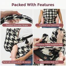 Momcozy Baby Carrier - Ergonomic, Comfortable And Lightweight Carrier For Infants And Toddlers 3-20 Kg, Effortless To Put On, Ideal For Hands-Free Parenting, Improved Lumbar Support - Houndstooth - 查看 6
