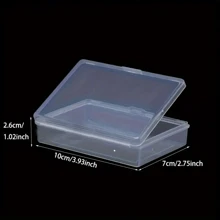 1/2/5 piezas Cajas de almacenamiento transparentes (10*7 Cm/3.93*2.75 In), pueden almacenar diferentes tarjetas y naipes, organizarlos y almacenarlos por categoría, caja de almacenamiento para suministros de fiesta, caja de almacenamiento dedicada, caja de plástico, rectangular, caja transparente, caja reforzada, adecuada para tiendas minoristas y equipos fijos, para tarjetas de visita, set de colección de tarjetas de tamaño estándar, para cartas de trading, tarjetas deportivas, suministros de arte