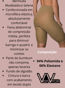 Women's Shaping Bermuda Shorts 9880-001 - Beige - View 2