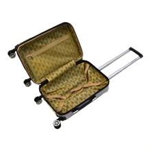 Karriage-Mate 3-Piece Expandable Hardside Luggage Set With Spinner Wheels, PC Material, 20" Carry-On + 24" & 28" Checked Suitcases, Leopard & Floral Design, Durable, Lightweight, Scratch-Resistant, Secure Locks, Stylish Travel Bag Set - Butterfly - View 5