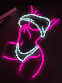 1 件 LED 霓虹灯性感美女多色装饰标志灯，适用于酒吧、夜总会、俱乐部、房间装饰 - 彩色 - 查看 14