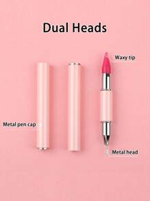 5D DIY Diamond Painting Double-Ended Drill Pen, Convenient And Quick To Pick Up, Available In Various Colors Metal Double-Headed Diamond Pick-Up Pen, Stainless Steel Material, DIY Crystal Embroidery Mosaic Handicraft Jewelry Tool Pen, Exquisite Nail Art Crystal Jewelry Picking Tool Accessory