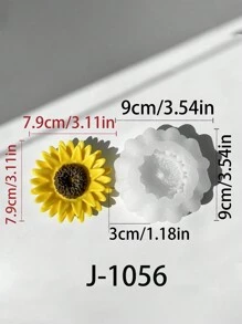 Versatile Silicone Daisy & Sunflower Flower Molds For DIY Resin Jewelry, Hair Clips, Shoe Accessories, Scented Candles, Party Decor, Weddings & Mother's Day - Reusable 3D Silicone Candle Molds For Crafting And Decoration